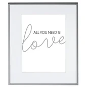 Ramki na zdjęcia - Ramka na zdjęcie portretowe "Line" w kolorze błyszczącego srebra, 13 x 18 cm - miniaturka - grafika 1