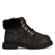 Buty dla dziewczynek - Trzewiki Nelli Blu CYING-10035 Czarny - miniaturka - grafika 1