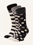 Skarpetki damskie - Happy Socks Skarpety Classic Black & White, 4 Pary, Z Pudełkiem Prezentowym schwarz - miniaturka - grafika 1