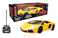 Zabawki zdalnie sterowane - Auto sportowe zdalnie sterowane żółte - miniaturka - grafika 1