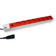 Listwy zasilające - BACHMANN 19 1U 8xUTE rt 1xBezpiecznik 10A prąd 2,0m - miniaturka - grafika 1