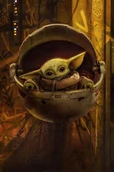 Puzzle - PUZZLE Yoda Star Wars Baby Yoda + IMIĘ Pudełko 120 el. - miniaturka - grafika 1