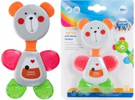 Gryzaki dla dzieci - CANPOL 56/139_pin grzechotka z gryzakiem wodnym Miś - miniaturka - grafika 1