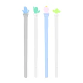 Długopisy - Długopis żelowy niebieski STRIGO seria Kaktus - miniaturka - grafika 1