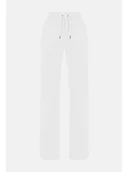 Spodnie sportowe damskie - Juicy Couture Spodnie dresowe w kolorze białym - miniaturka - grafika 1