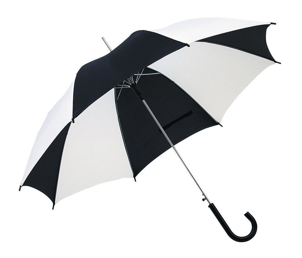 Parasol automatyczny KEMER DISCO czarny/biały - czarny / biały