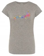 Koszulki i topy damskie - T-Shirt damski nadruk kolorowe Nutki MUZYKA r.XL - miniaturka - grafika 1