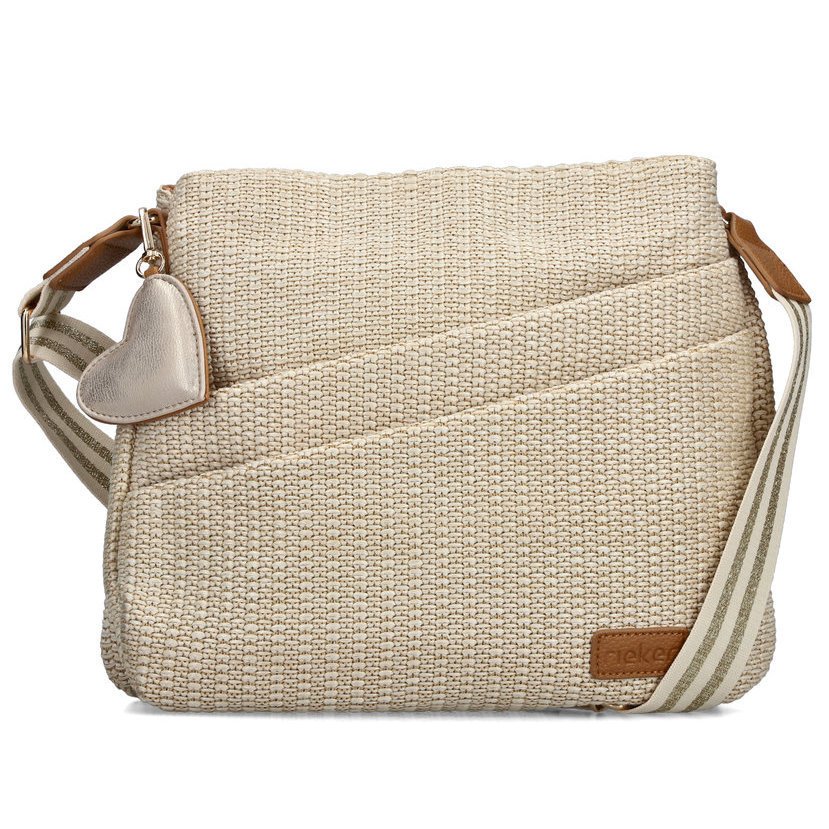 Rieker H1004-62 BEIGE torebka damska EKO beżowa