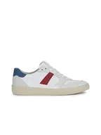 Trampki męskie - Geox Skórzane sneakersy "Affile" w kolorze biało-czerwono-niebieskim - miniaturka - grafika 1