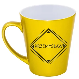 Kubek latte złoty z imieniem Przemysław, prezent dla Przemysława, 8 - Kubki Kubek latte złoty z imieniem Przemysław, prezent dla Przemysława, 8 - Kubki - miniaturka - grafika 1