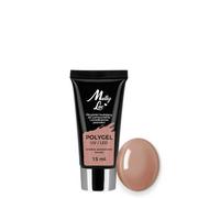 Żele do paznokci - Polygel akrylożel MollyLac budujący Hema/di-Hema free Light Brown 15 ml Nr 23 - miniaturka - grafika 1