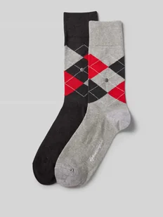 Skarpety z aplikacją z logo w zestawie 2 szt. model ‘Everyday Argyle’ - Skarpetki męskie - miniaturka - grafika 1
