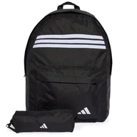 Plecaki - Plecak adidas Sportswear Classic 3-Stripes Horizontal JZ3321 - czarny - miniaturka - grafika 1