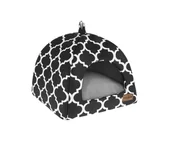 Legowiska dla psów - RECOBED budka dla psa Caribbean czarna M 50x50cm - miniaturka - grafika 1