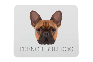 Buldog francuski podkładka geometryczny Art-Dog - Podkładki pod mysz - miniaturka - grafika 1