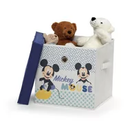 Pojemniki na zabawki - Dziecięcy materiałowy pojemnik z pokrywą Domopak Disney Mickey, 30x30x30 cm - miniaturka - grafika 1