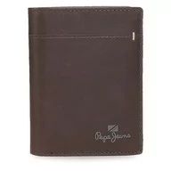Portfele - Pepe Jeans Staple Portfel Pionowy z portmonetką Brązowy 8,5x10,5x1 cms Skóra, Brązowy, Talla única, Portfolio pionowe z toreb - miniaturka - grafika 1