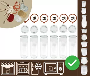 Słoiki WECK 6szt/ szkl. wieko,gumka, bl słoik 600ml CYLINDER / Wamar-Sosenka - Pojemniki kuchenne Słoiki WECK 6szt/ szkl. wieko,gumka, bl słoik 600ml CYLINDER / Wamar-Sosenka - Pojemniki kuchenne - miniaturka - grafika 1
