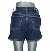 Spodenki damskie - Calvin Klein -High Rise - spodenki damskie J20J216488 jeans wysoki stan W32 - miniaturka - grafika 1