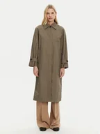 Płaszcze damskie - Tommy Hilfiger Płaszcz przejściowy WW0WW44412 Brązowy Relaxed Fit - miniaturka - grafika 1