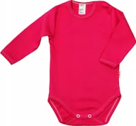 Body dla niemowląt - Body długi rękaw 100% Bawełna RÓŻ AMARANT r 80 KLEKLE - miniaturka - grafika 1