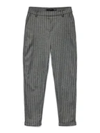 Spodnie damskie - Vero Moda Chinosy Maya 10331952 Szary Tapered Fit - miniaturka - grafika 1