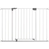 Zabezpieczenia dla dzieci - DREAMBABY Bramka ochronna Bardzo duża LIBERTY - Nacisk - L 99/105,5 x H 75 cm - Biała - miniaturka - grafika 1
