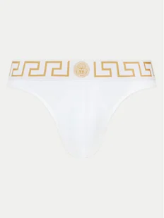 Versace Stringi AU100022 1A10011 Biały - Majtki męskie - miniaturka - grafika 1