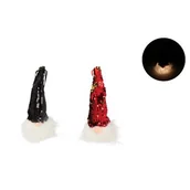 Ozdoby bożonarodzeniowe - Figurka tekstylna skrzat z led 6 x 20 cm mix - miniaturka - grafika 1