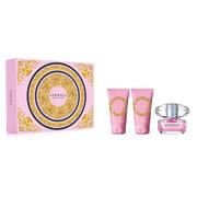 Zestawy perfum damskich - Versace Bright Crystal zestaw woda toaletowa spray 50ml + balsam do ciała 50ml + żel pod prysznic 50ml 35977-uniw - miniaturka - grafika 1