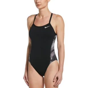 Strój pływacki jednoczęściowy damski Nike Multiple Print Racerback Splice One - Stroje kąpielowe - miniaturka - grafika 1