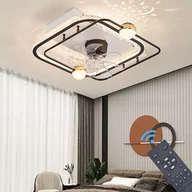 Wentylatory sufitowe - oscylacyjny wentylator sufitowy z oświetleniem LED z pilotem zdalnego sterowania regulacja barwy/jasności światła 6 prędkości, timer 2 godziny YT3306-FX - miniaturka - grafika 1