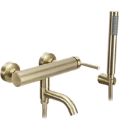 Baterie wannowe i prysznicowe - Rea Bateria wannowa REA Argon Złota szczotkowana - miniaturka - grafika 1