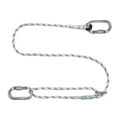 Łańcuchy i liny stalowe - Linka opasująca z regulacją długości 2 m z karabińczykami - miniaturka - grafika 1