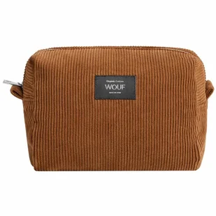 Wouf Corduroy Torba kosmetyczna 11 cm caramel - Kosmetyczki, organizery i kuferki - miniaturka - grafika 1