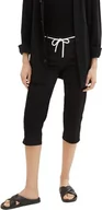 Spodnie damskie - TOM TAILOR Spodnie damskie Alexa Capri Fit, 14482 – Deep Black, 36 - miniaturka - grafika 1