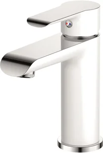 Washbasin faucet AQUALINE BIANCA, white - Baterie umywalkowe - miniaturka - grafika 1