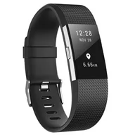 Akcesoria do smartwatchy - Opaska Pasek Bransoleta Smoothband Fitbit Charge 2 Czarna - miniaturka - grafika 1