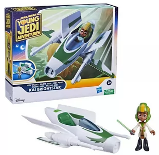 Star Wars Przygody Młodych Jedi Figurka ze Statkiem Kosmicznym - Kai Brightstar, F80145 - Figurki dla dzieci - miniaturka - grafika 1