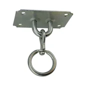 Haki, szakle i karabinki - Uchwyt sufitowy z okrętką 100 x 70 mm - miniaturka - grafika 1