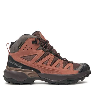 Trekkingi Salomon X Ultra 360 Leather Mid Gore-Tex L47571000 Brązowy - Buty trekkingowe damskie - miniaturka - grafika 1
