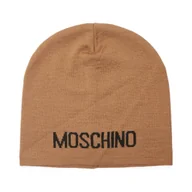 Czapki damskie - Moschino Czapka z dodatkiem wełny - miniaturka - grafika 1