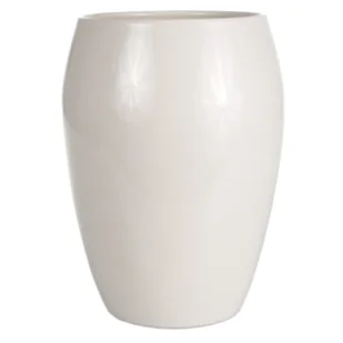 Osłonka wazon ceramiczna 20 cm krem CERMAX - Donice - miniaturka - grafika 1