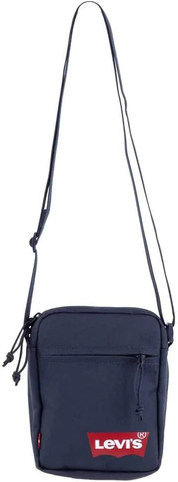 TORBA NA RAMIĘ MĘSKA MINI CROSSBODY GRANATOWA Z ZAMKIEM BŁYSKAWICZNYM