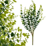 Sztuczne kwiaty - Bukszpan Sztuczny 40Cm Mini Borówka Gałązka Dodatek Na Święta Stroik Gęsty - miniaturka - grafika 1