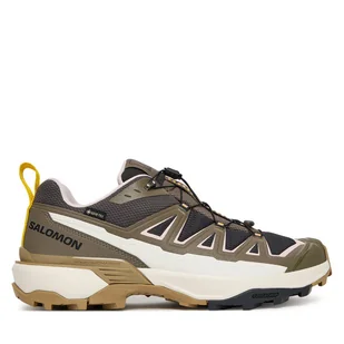 Trekkingi Salomon X Ultra 360 Edge Gore-Tex L47871700 Khaki - Buty trekkingowe męskie - miniaturka - grafika 1