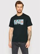 Koszulki męskie - Converse T-Shirt Comic Graphic 10022936-A02 Czarny Regular Fit - miniaturka - grafika 1