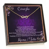 Biżuteria dla dzieci - Złoty Naszyjnik dla Córki Dedykacja Prezent 925 - miniaturka - grafika 1