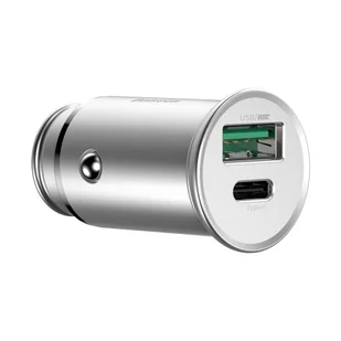 Baseus Baseus PPS inteligentna ładowarka samochodowa USB / USB Typ C 30 W Quick Charge 4.0 QC4+ Power Delivery 3.0 VOOC SCP AFC MTKPE srebrny (CCYS-C0S) hurtel-60586-0 - Ładowarki samochodowe - miniaturka - grafika 22