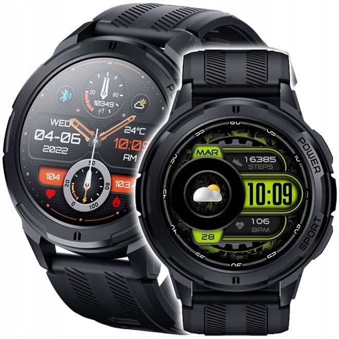 JG Smart DefenderX25 Smartwatch Męski Wodoodporny Czarny v2